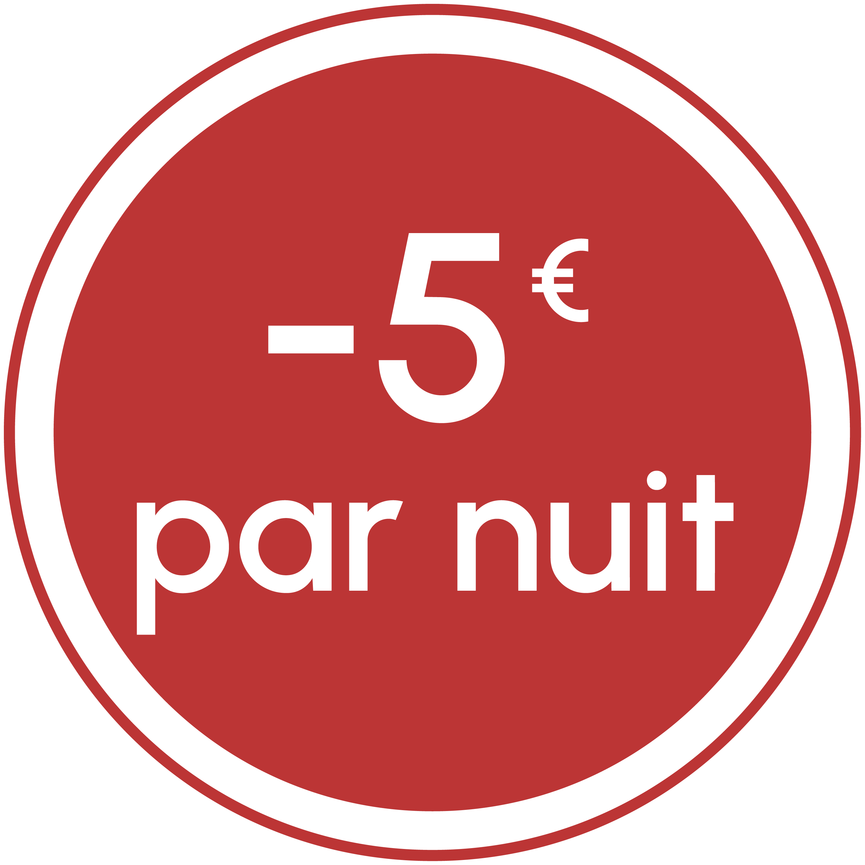bouton donnant accès a un formulaire offrant 5€ de réduction par nuit