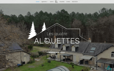 Site web du gîte des Quatre Alouettes