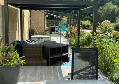 Terrasse avec spa